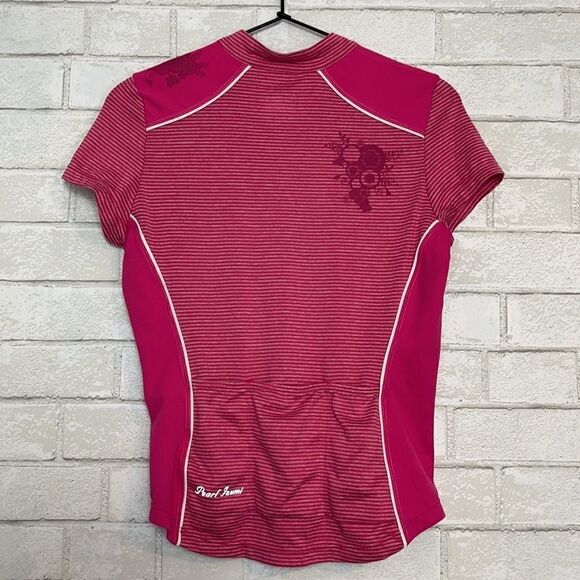 Pearl Izumi Pink Cycling Full Zip Short Sleeve S - Picture 2 of 6